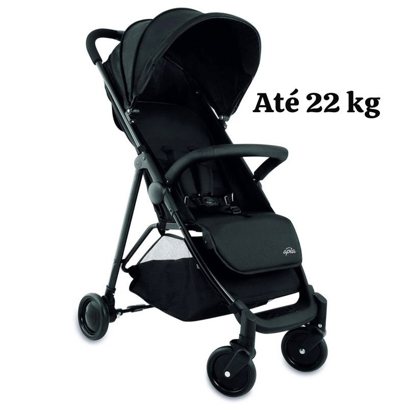 Carrinho de Bebê até 22 kg Compacto Berço e  Passeio Tour - Ápia em Oferta na Shopee