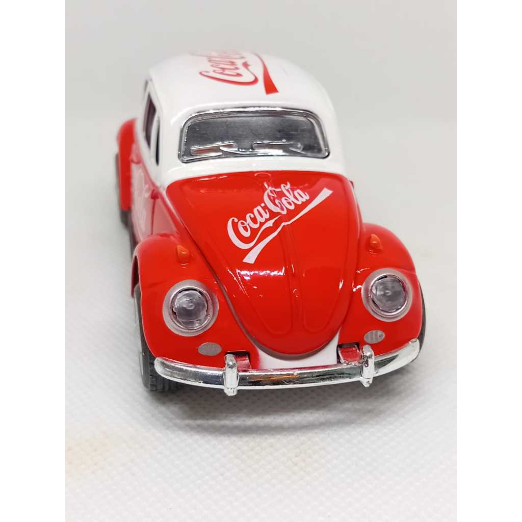 Miniatura Fusca Coca Cola 1:36 metal Diecast colecionável