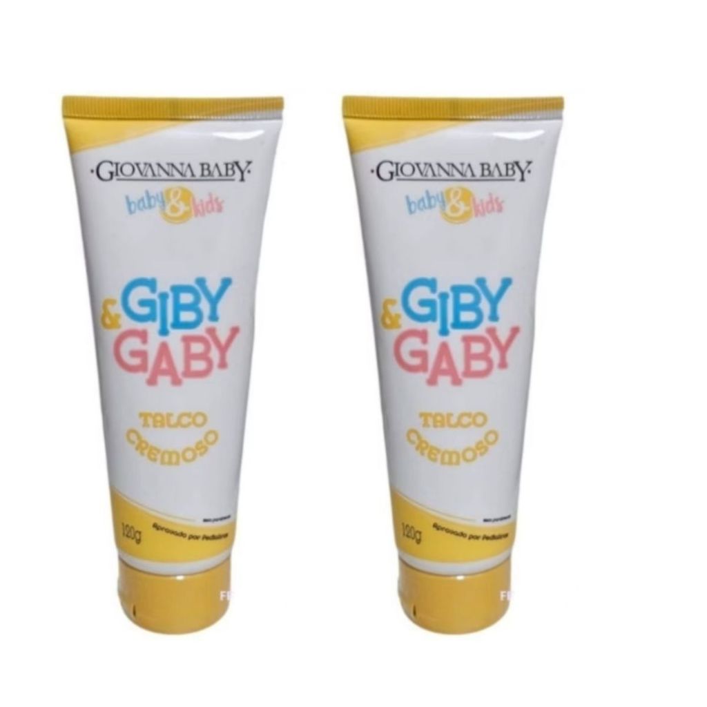 Talco Cremoso Giby Giovanna Baby 120 ml - 2 UNIDADES