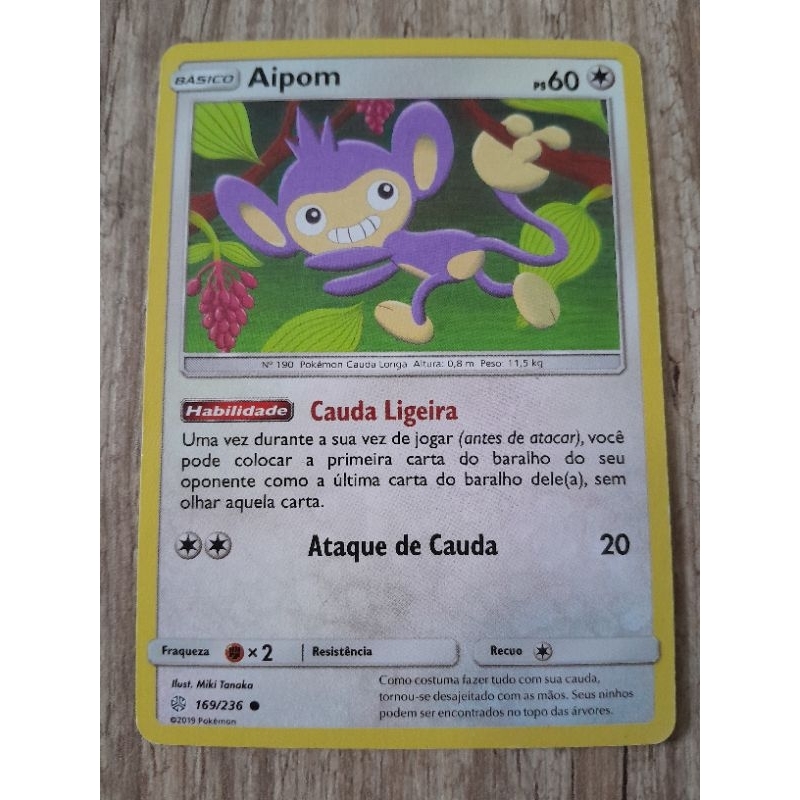 Carta Pokemon Aipom Original HP