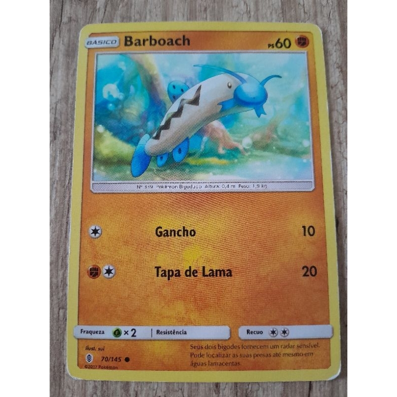 Carta Pokemon Barboach Original HP