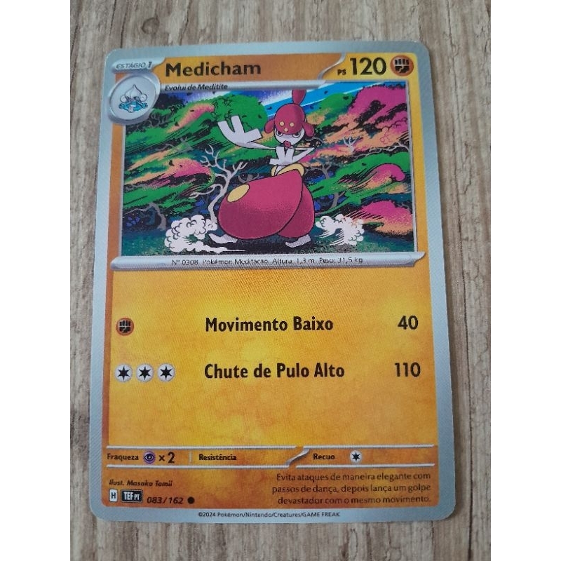 Carta Pokemon Medicham  Original SP