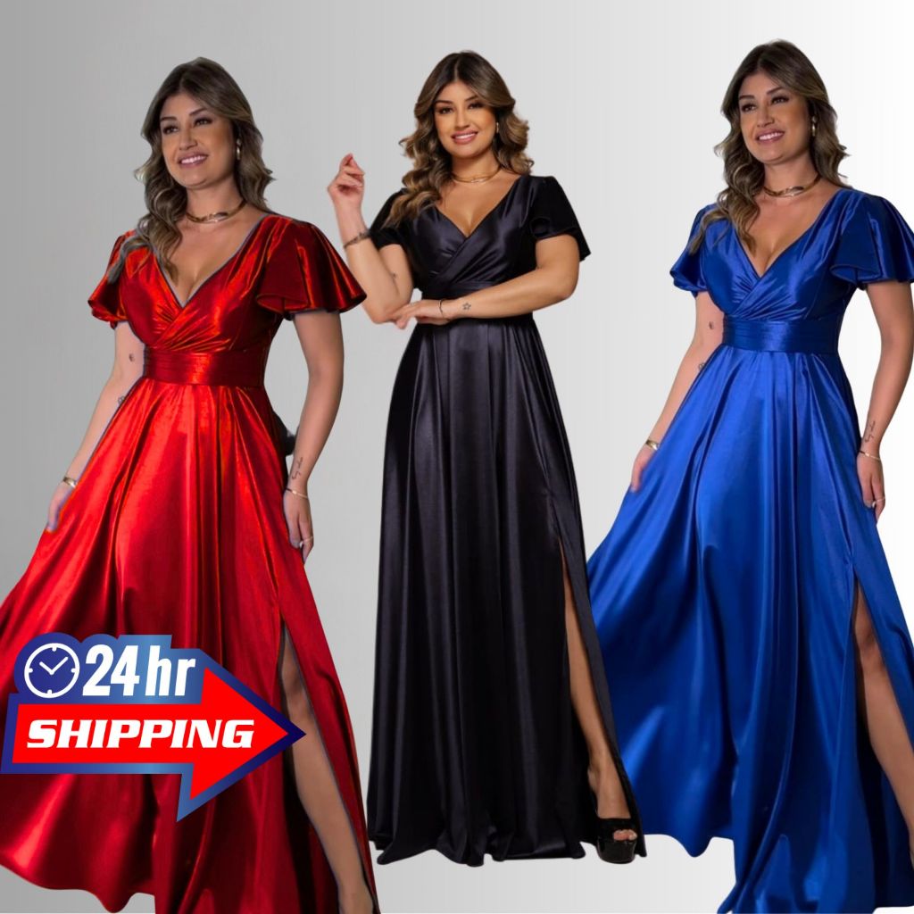 Vestido de Festa Elegante Ideal para Madrinhas e Formaturas