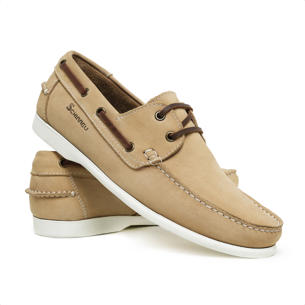 Sapato Mocassim Dockside Masculino Estilo Casual Em Couro Bovino Passeio Drive Viena