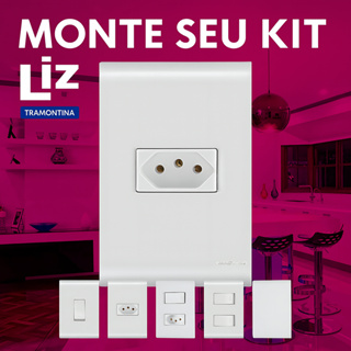 Tomada e Interruptor Tramontina liz Branca em Oferta na Shopee