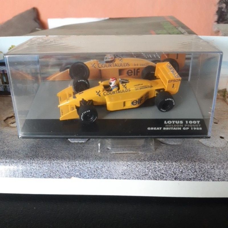Lendas Brasileiras Miniatura F1 Fórmula 1 Lotus 100T Nelson Piquet Gp Great Britain 1988 1:43