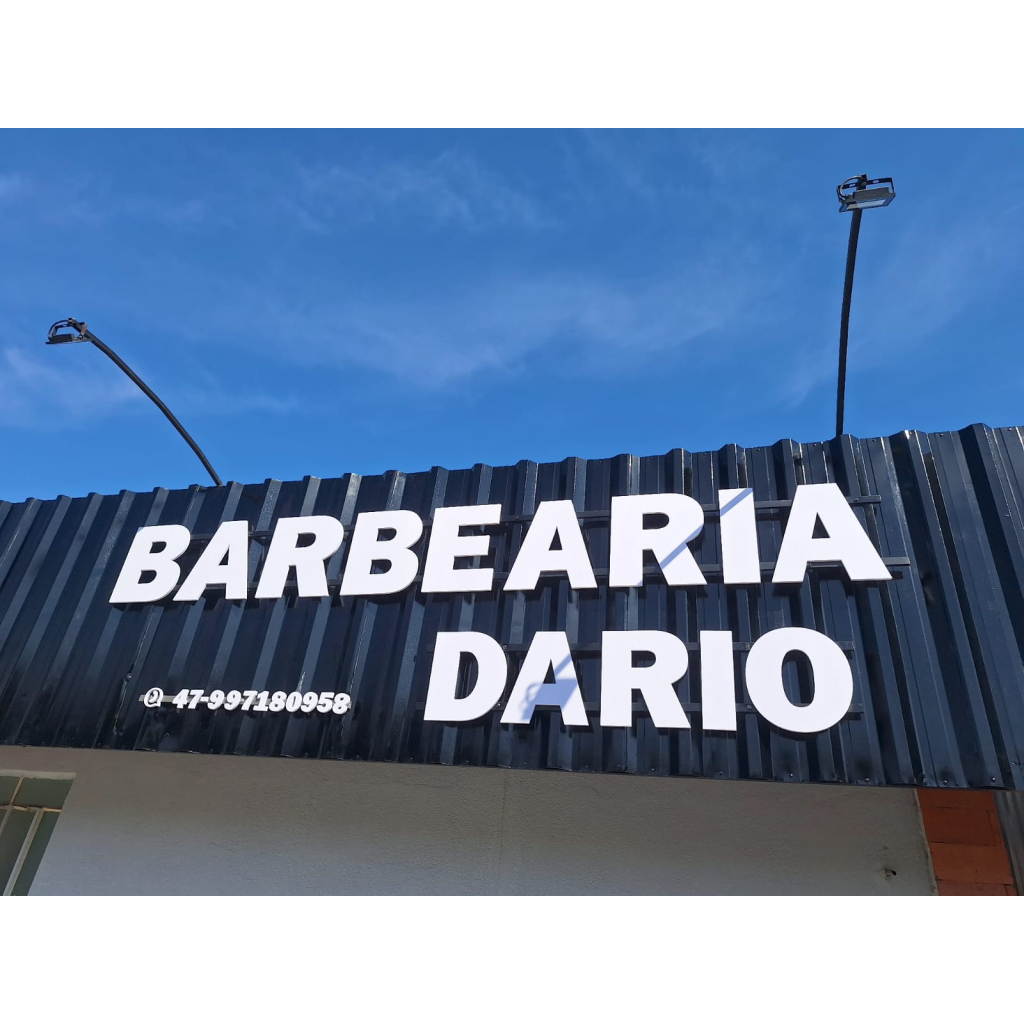 Letra Caixa para Fachada PVC 5 mm Area Externa e Interna Tamanho de 10 ou 20 ou 30 ou 40 ou 50 cm de altura em Oferta na Shopee