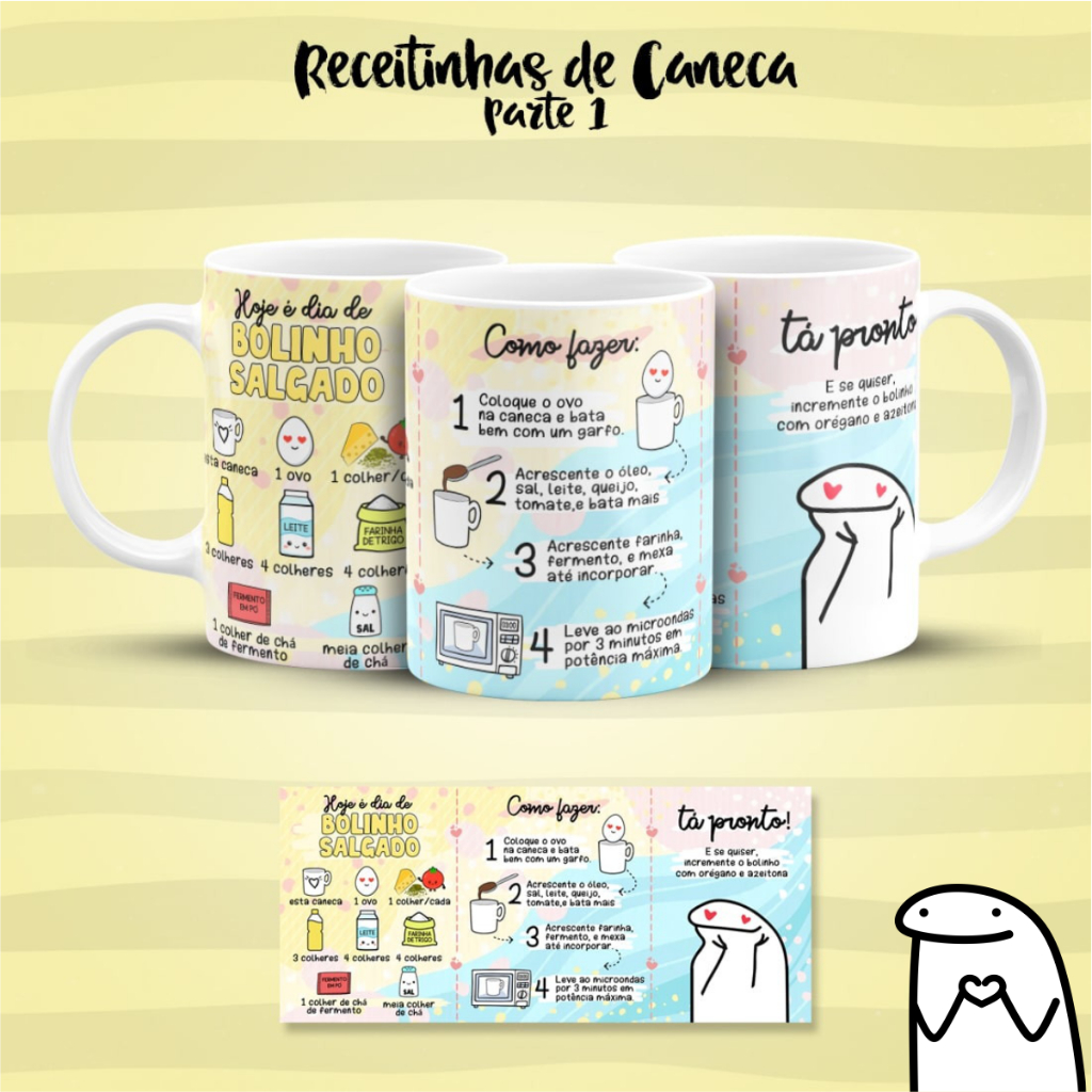 Caneca de Cerâmica (LIVE) / Flork Receitas / Bolo de Caneca - Bolinho Salgado