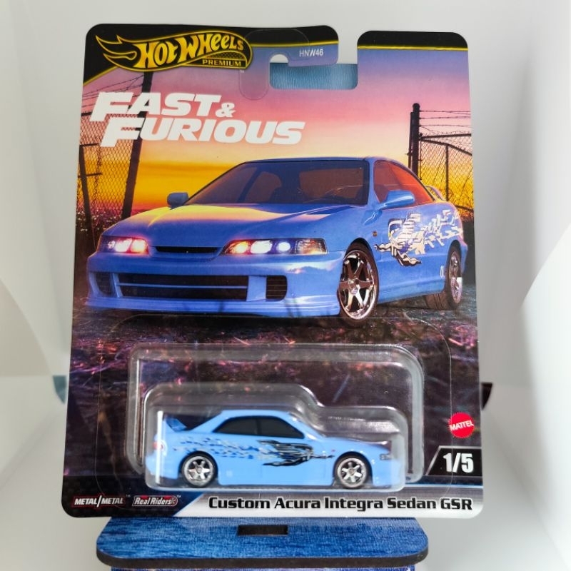 Hot Wheels Custom Acura Integra Sedan GSR Fast & Furious Premium