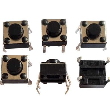 10x Botão Chave Microswitch Push Button 4 Terminais Arduino e Placas Eletrônicas.