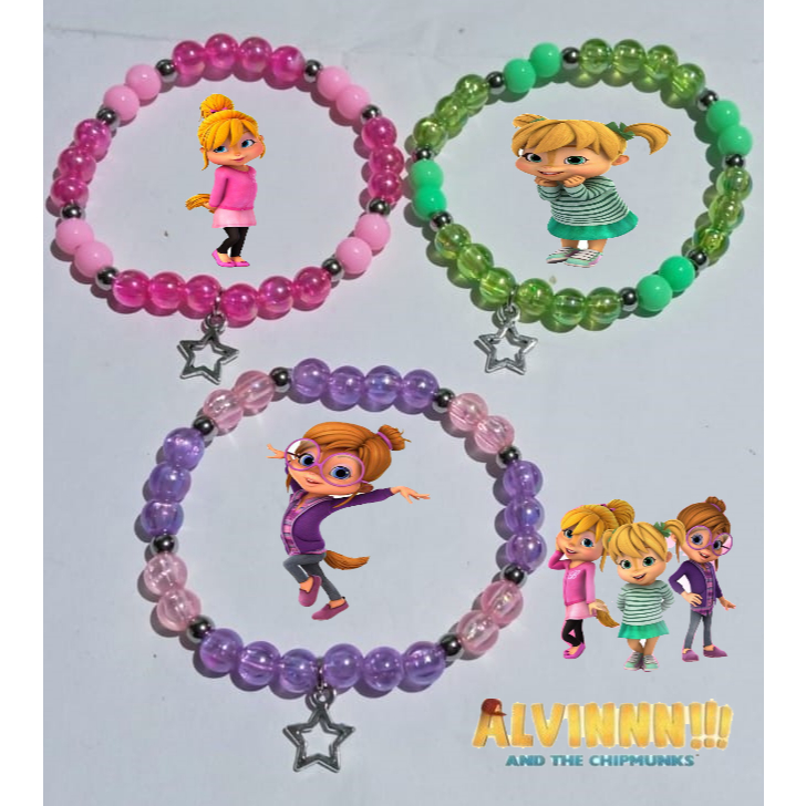 Pulseria Infantil Alvin#Esquiletes/amizade