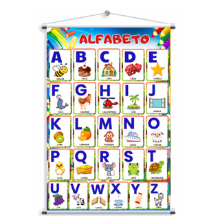 BANNER EDUCATIVO ALFABETO (BAN 112) em Oferta na Shopee