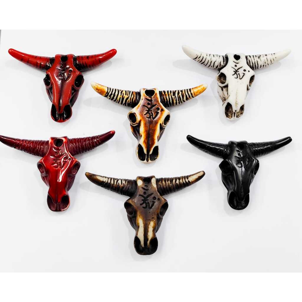 Cabeça de boi / gado resinada em Oferta na Shopee