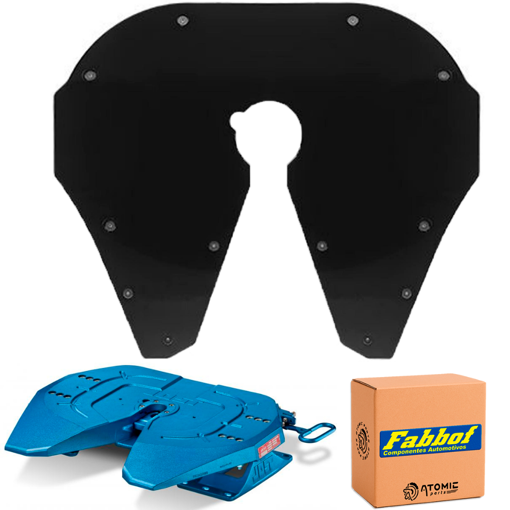 Kit Protetor Deslizante Quinta Roda Jost Pino Preto Injetado