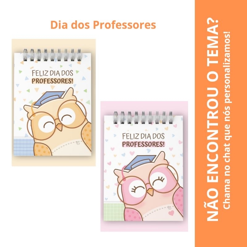 30 Bloquinhos Dia dos Professores - caderneta - bloquinho - anotações