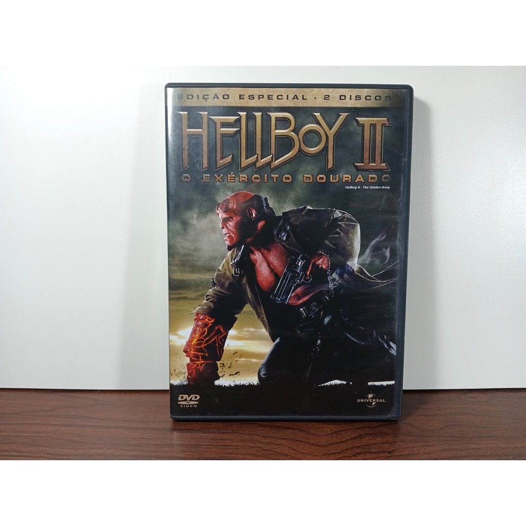 DVD DUPLO HELLBOY 2 O EXERCITO DOURADO - EDIÇÃO ESPECIAL – USADO - ORIGINAL - Ação / Aventura / Super-Herói