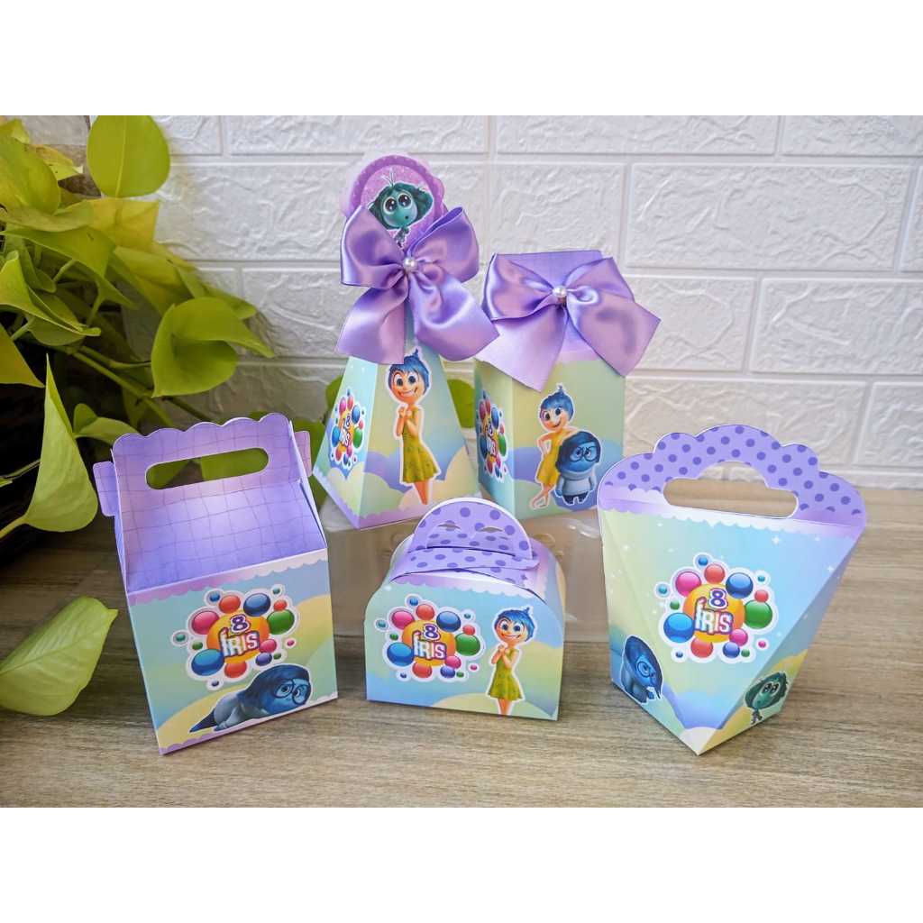 PEGUE E MONTE - Kit Festa Personalizados DIVERTIDAMENTE Lembrancinhas Caixinhas para festa
