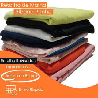 Tecido Ribana Retalho Canelada Malha para Punho No KG. (Rendimento 1,5 A 3 Metros em 1 kg) em Oferta na Shopee