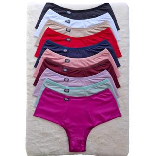 kit com 5 Calcinhas Cintura Alta Microfibra Lateral Dupla Cinta Leve Compressão. em Oferta na Shopee