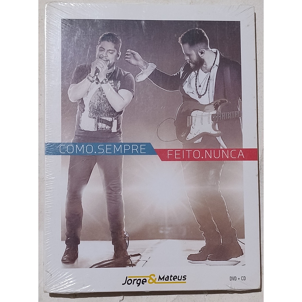 Dvd+cd Jorge e Mateus Como Sempre Feito Nunca Lacrado