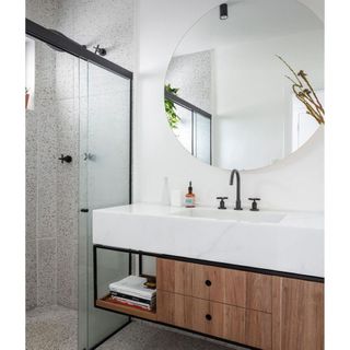 Espelho Redondo 70cm 80cm 90cm Lapidado Casa Moderno Decorativo c/suporte ou led