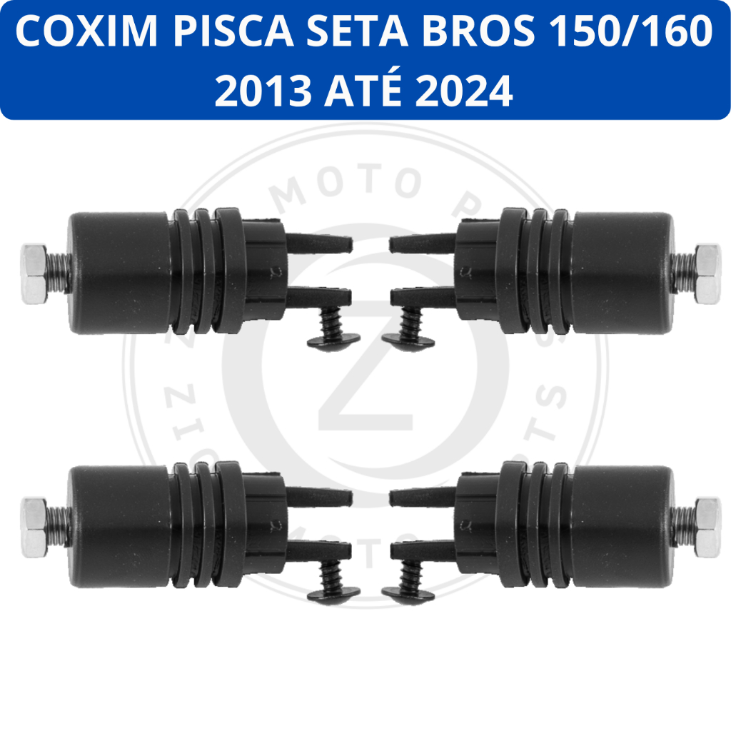 Coxim Do Psica Seta Bros 150/160 Ano 2013 Até 2024 Com Porca e Parafuso