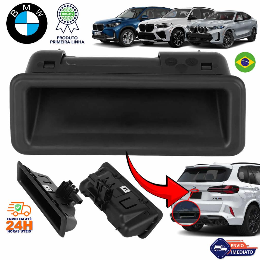 Maçaneta Tampa Traseira Porta Malas Bmw E90 X5 E70 325i E61 E84 X1 E71/72 X6 E82 E88 Qualidade Top