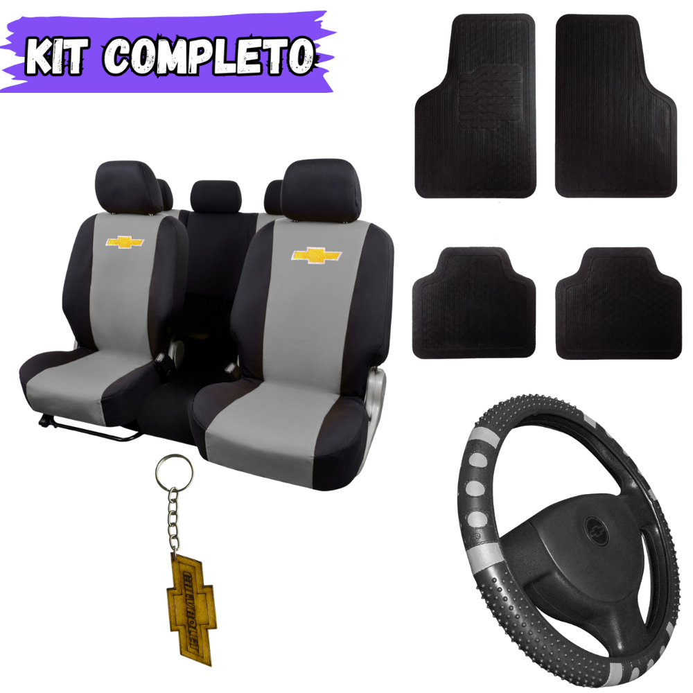 Kit Capas Couro Banco+Tapete+Capa De Volante–Carro Corsa Celta Prisma Monza Agile Astra Vectra Onix