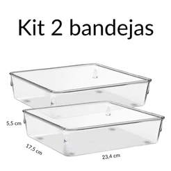 Par de Bandejas acrílico para kit toalete organizador banheiro casamento