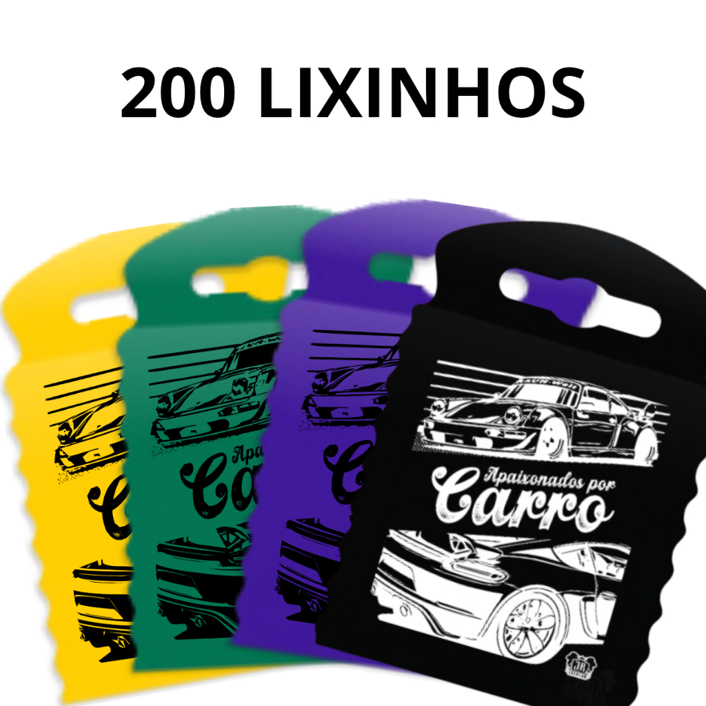 Lixeirinhas Para Carro Kit Com 200 Unidades De Lixocar Organizadores