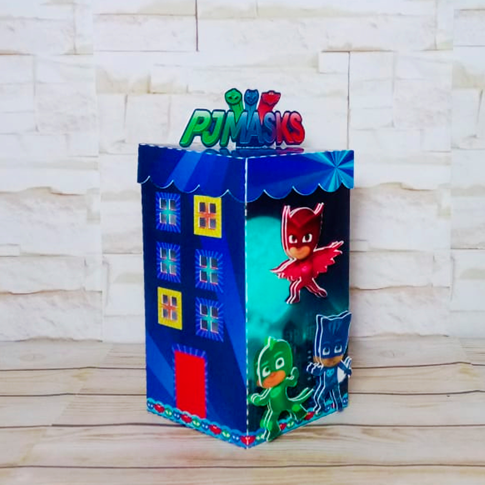 Lembrancinha PJ Masks Prédio Personalizado