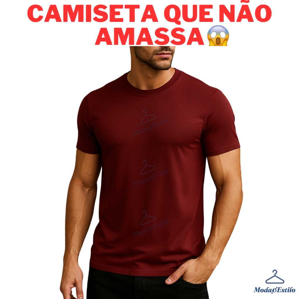 Camisa Premium Masculina Poliéster Lisa Academia Corrida Casual