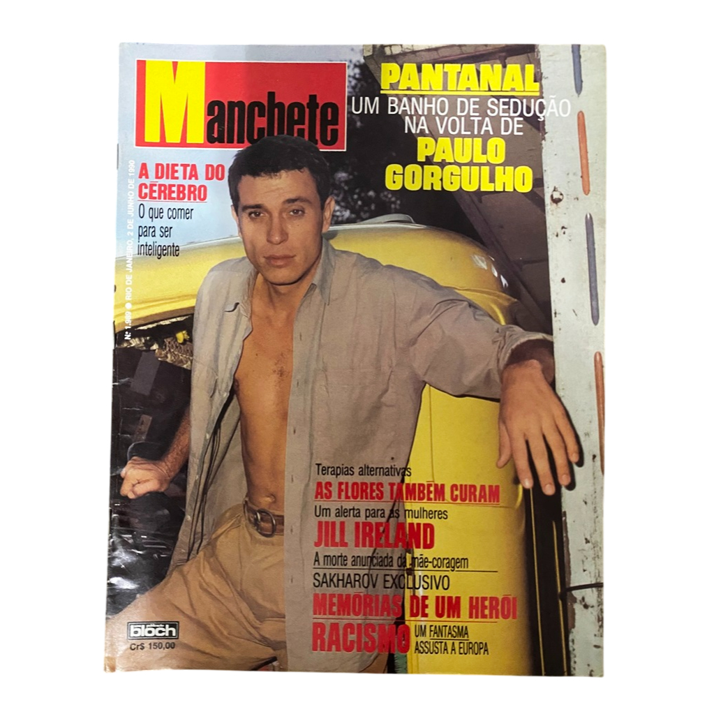 Revista Manchete Nº 1989 - 02 Junho 1990 * Paulo Gorgulho * Xuxa * Jagger * Abdul