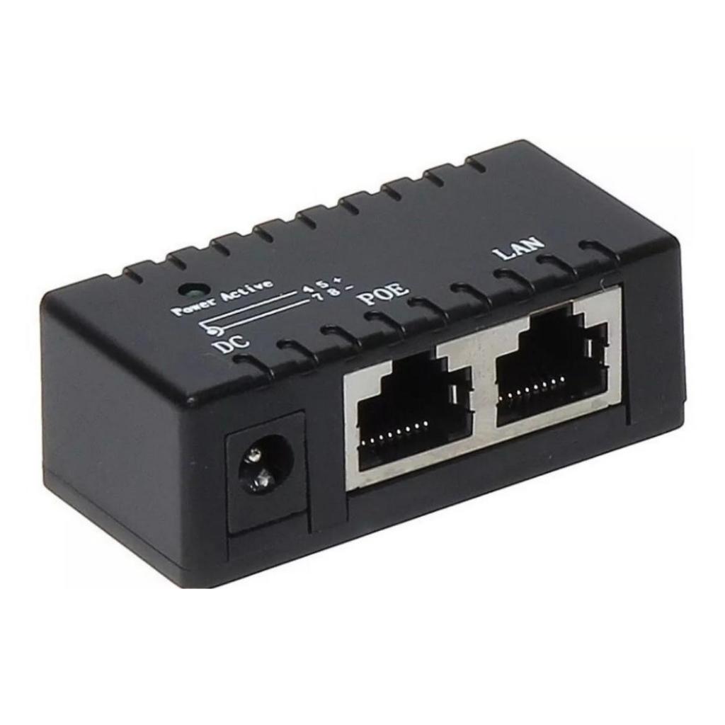 10x Injetor Poe Tensão 9v A 48v Poe Lan ( 10 Unidades ) SEM FONTE COM LED