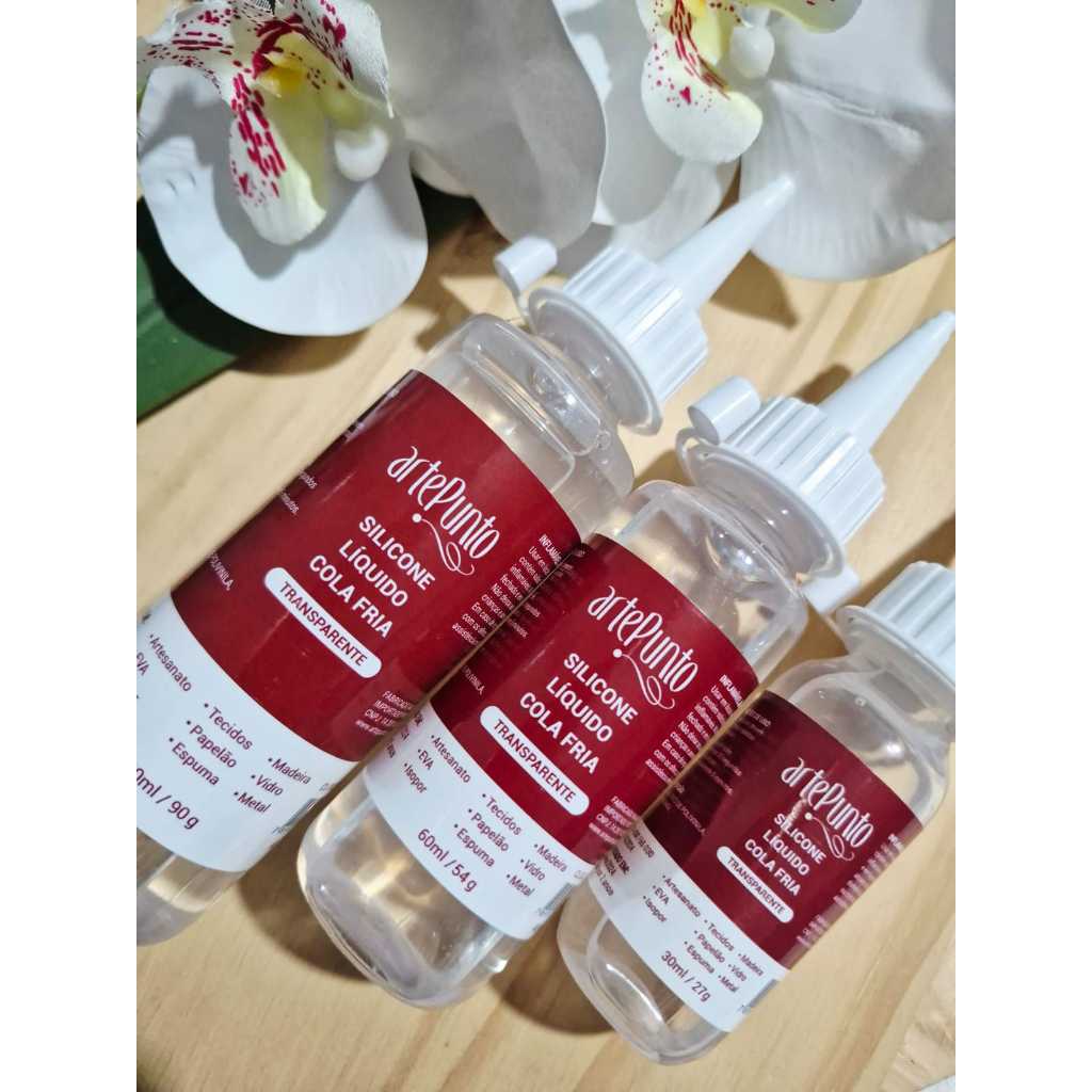 Cola de Silicone Líquida Transparente - ArtePunto em Oferta na Shopee
