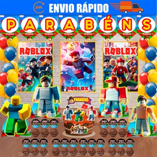 Kit Festa - Roblox - Jogo Roblox - Game - Aniversário - Festa - Mêsversário em Oferta na Shopee