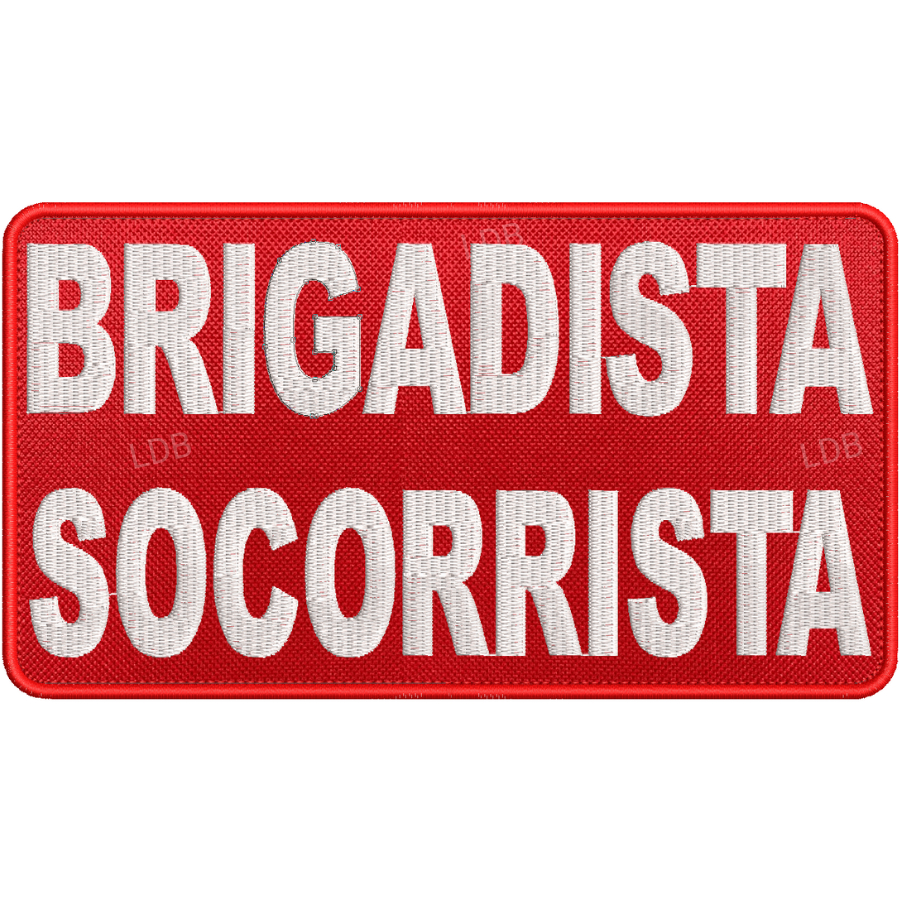 Patch bordado Brigadista Socorrista 18x10cm