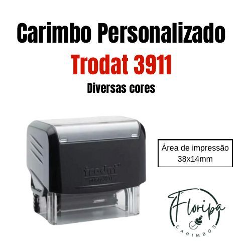 CARIMBO TRODAT 3911 l PERSONALIZADO l AUTOMATICO l PROFISSIONAIS l EMPRESAS l PROFESSORES
