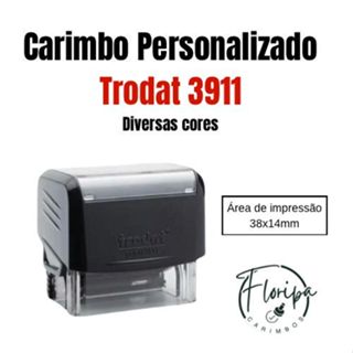 CARIMBO TRODAT 3911 l PERSONALIZADO l AUTOMATICO l PROFISSIONAIS l EMPRESAS l PROFESSORES em Oferta na Shopee