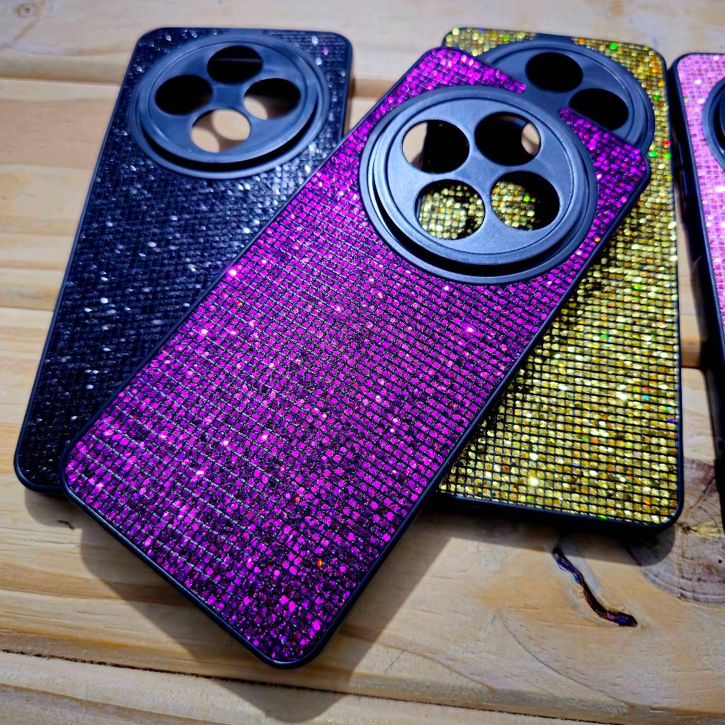 Capa capinha case anti impacto silicone com Strass para Xiaomi Redmi 14C / Xiaomi Poco C75 / xiaomi Redmi A4 5G - Brilho