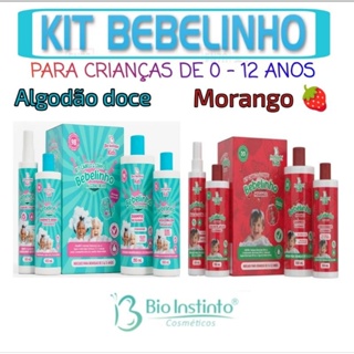 2 Kit Cabelo e Corpo Infantil  Bebelinho Shampoo  Condicionador Sabonete Colônia 4 Itens Bio Instinto em Oferta na Shopee