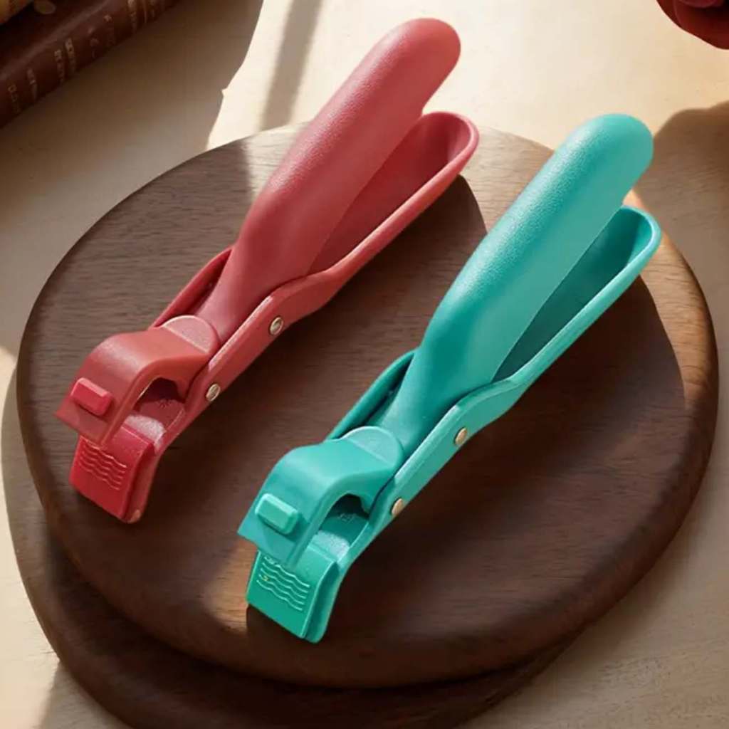 Kit Pegador Panela Travessa Pinça Silicone Multiuso Cozinha Segura Anti Queimadura Quente