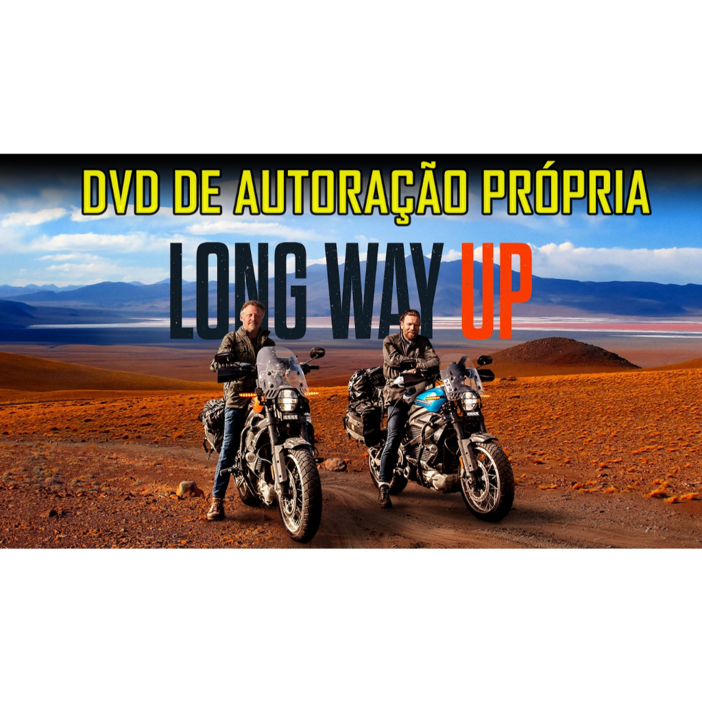 DVD de autoração própria Long way up LEGENDADO (2020) com material adicional