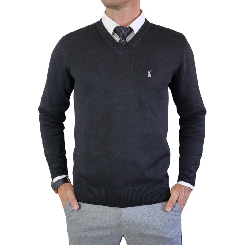 blusa Suéter masculino decote V trico tricot ,fabricado em linha de altíssima qualidade.