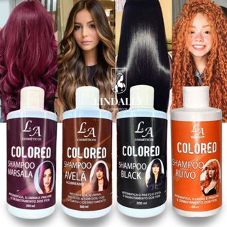 Shampoo Escurecedor Cabelos Brancos Tonalizante Colored 300ml Efeito 100% Natural Super Resultado em Oferta na Shopee