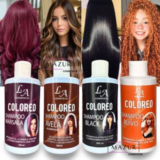 Shampoo Escurecedor Cabelos Brancos Tonalizante Colored 300ml Efeito 100% Natural Super Resultado em Oferta na Shopee