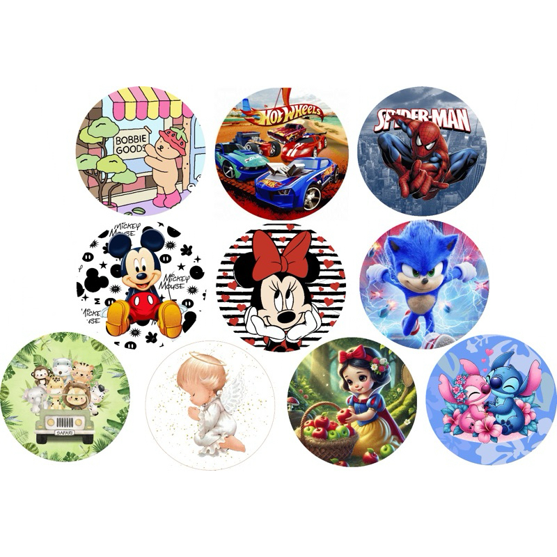 10 Capas para painel redondo de 50x50cm