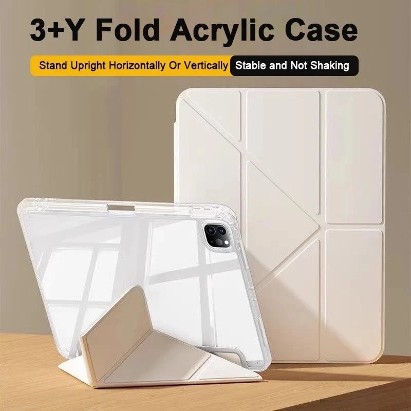 Capa Inteligente Com Suporte Para Caneta Para IPad Air 5 Air 6 A16 11th M3 IPad Pro 11 12.9 13 10 Gen 10.5 10.2 9th 8th em Oferta na Shopee