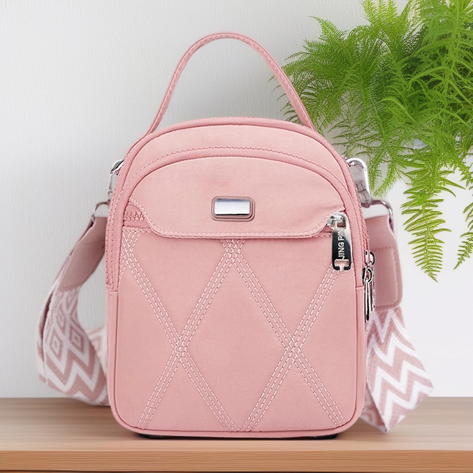 Bolsa Feminina Oxford Impermeável Crossbody Mão Leve Casual Lona Estilo Versátil em Oferta na Shopee
