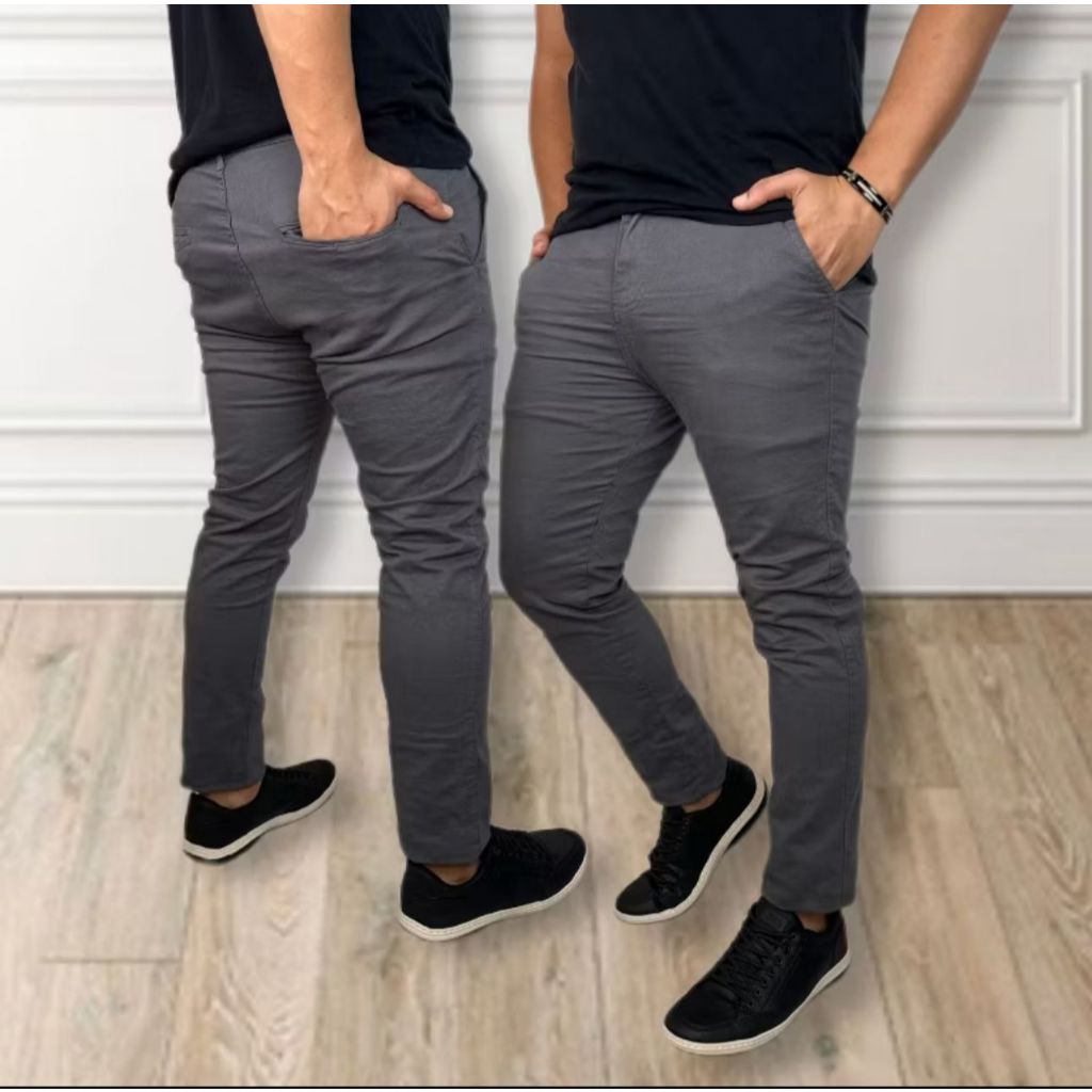 Calças Sarja Masculina Jeans Bolsa de faca Colorido Slim Fit Com Lastano Oferta Especial de fábrica de vendas diretas